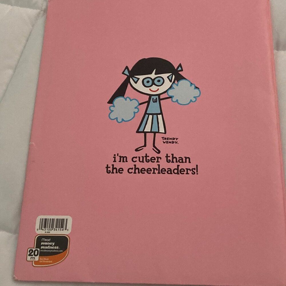 David & Goliath  Stupid Factory - Trendy Wendy pink Meed Folder - Y2K